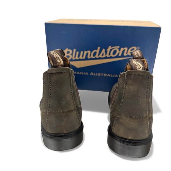 Blundstone 565 Kids Leather Rustic Brown Chelsea Boots Unisex 13 AU Youth US 1 - Picture 7 of 9